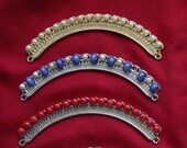 HA-0085 - Silver Regency Diadem or 19th Century Tiara, Red Coral Tiara, Pearl Tiara, Crystal Tiara, Regency Tiara, Georgian Tiara