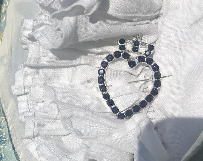 B-0081 - Luckenbooth Brooch - Georgian Shirt Buckle, Regency, Scottish, Victorian, Heart, Highlander, Celtic Brooch, Witchs Heart