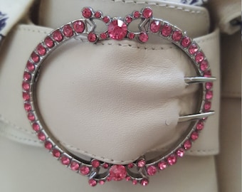 SB-0016R - The Charlotte ROSE 18th Century Reproduction Shoe Buckle - Georgian Shoe Buckle - Georgian Buckle EXCLUSIVE