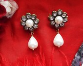 Item BR-0051F - Flounce Pins with Pearls - Georgian Brooch, Regency Brooch