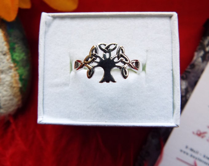 R-0002L - Tree of Life Ring - Life, Love, Beauty, Tree Ring, Celtic Tree