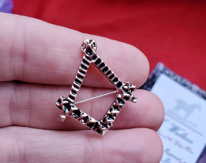 B-0081M - Masonic Shirt Pin Brooch - Freemason, Mason, Compass Square, Masonic, Masonic Lodge