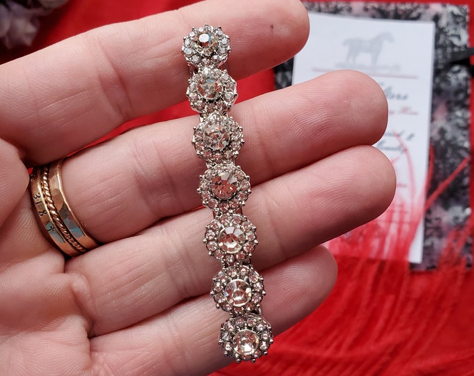 HA-0052 - Forget Me Not Silver Barrettes