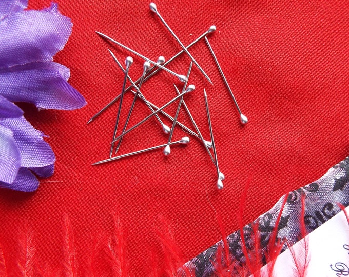 P-0015P - Straight Pins for Gowns, Caps, Short Gowns, Bed Gowns, or Sewing for Living History, Reenacting, Costuming, or Demonstrating