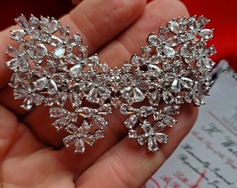 Item HA-0030 - Crystal Sparkly Butterfly Barrette
