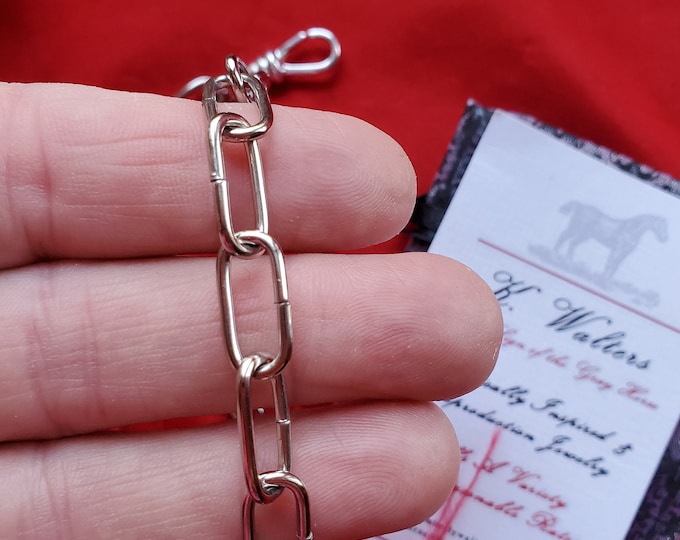 MWC-0001 - Vintage Style Oval Watch Chain - Pin Ball Chain