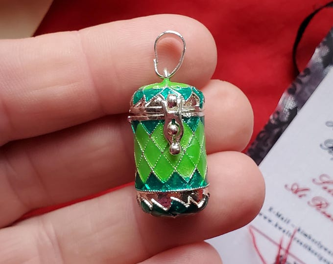 PE-0076 - Prayer Box, Wish Pendant, or Perfume Box - Various Shapes and Colors, Trinket