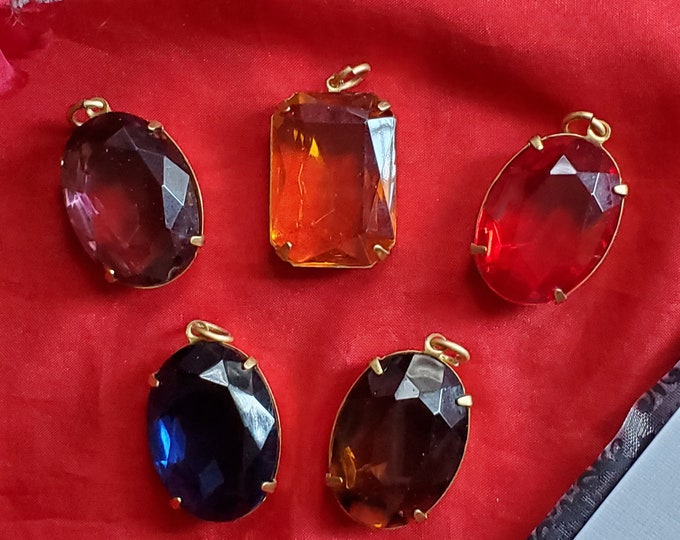 PE-0093 -  Large Crystal Pendant - Georgian Pendant, John Singleton Copley, Crystal Pendant