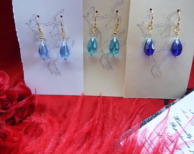 E-0582 - Alla Turque Clear Quartz and Crystal Earrings - 18th century earrings, al la Turque, French, Georgian, Sultana