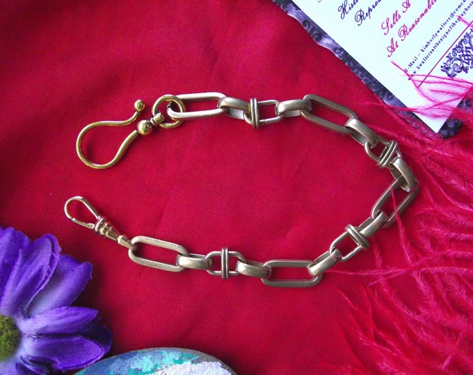 MWC-0026 - Vintage Watch Chain, Reenactor Watch Chain, Pocket Watch Chain