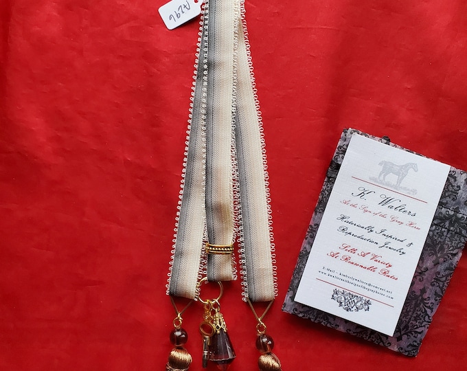 MWC-0027 - A Style Georgian Watch Strings, Watch Fobs, Watch Chains, Pocket Watch Chains, Regency Watch Chain