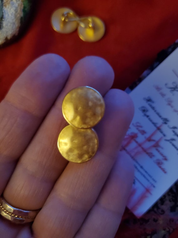 SL0004A Gold Plate Over Brass Sleeve Links 5/8 Inch Etsy