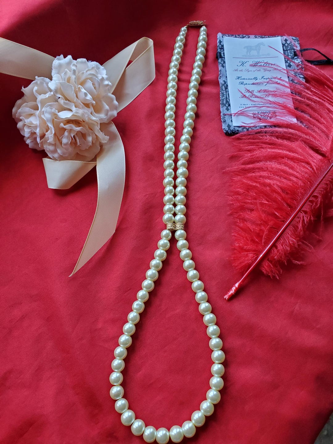 【Numbering】★送料・関税込★#9701 Ribbon Pearl Necklace 9701 - NUMBERING