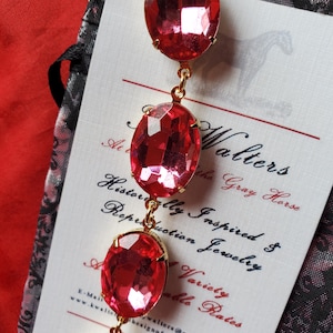 N-0043G - 18th Century Collet Necklace - Crystal Oval Foiled Paste Georgian