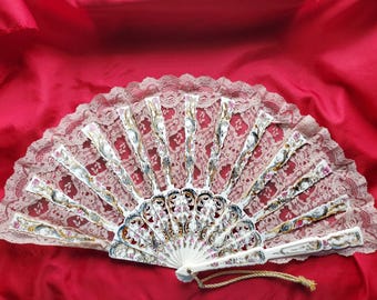 F-0015 - Vintage Lace Hand Fans made in Spain