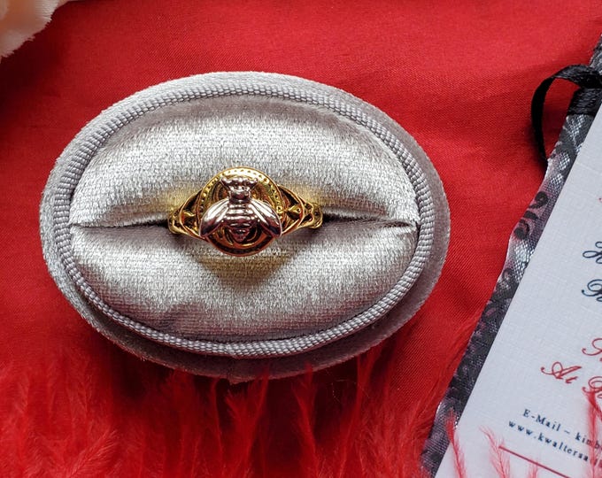 R-0020 - Gold and Silver Bee Ring