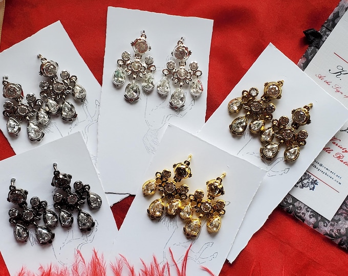 E-0800 - The ELIZABETH Reproduction Girandole Earrings - Exact Reproduction