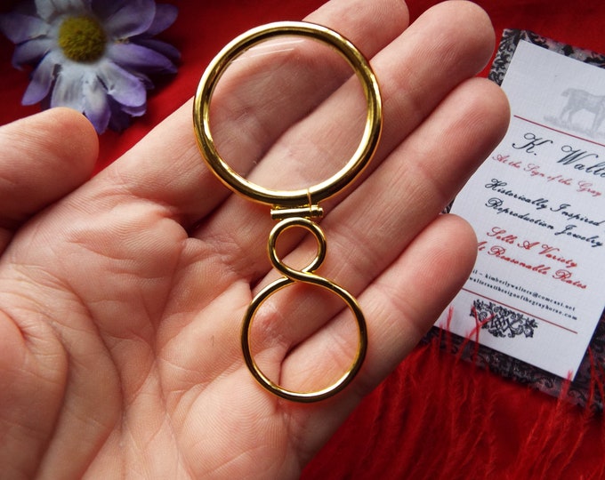 Q-0001 - Quizzing Glass - Georgian Quizzing Glass, Regency Quizzing Glass, Victorian Quizzing Glass, Quizzer, Magnifying Glass, Spy