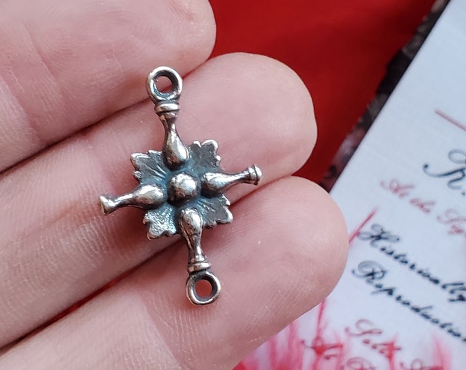 PE-0006 - Credo Cross Connector - Charm, Pendant, Rosary, Chaplet