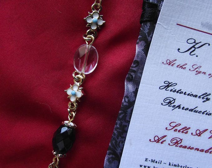 S-0025A - Cheapside Hoard Elizabethean Enameled Amethyst Necklace and Earrings - 17th Century, Museum of London, Museum Reproductions