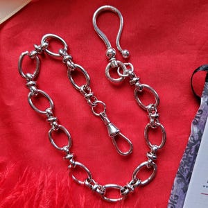 C-0005 - Vintage Style Watch Chain, Reenactor Watch Chain, Pocket Watch Chain, Watch Hook