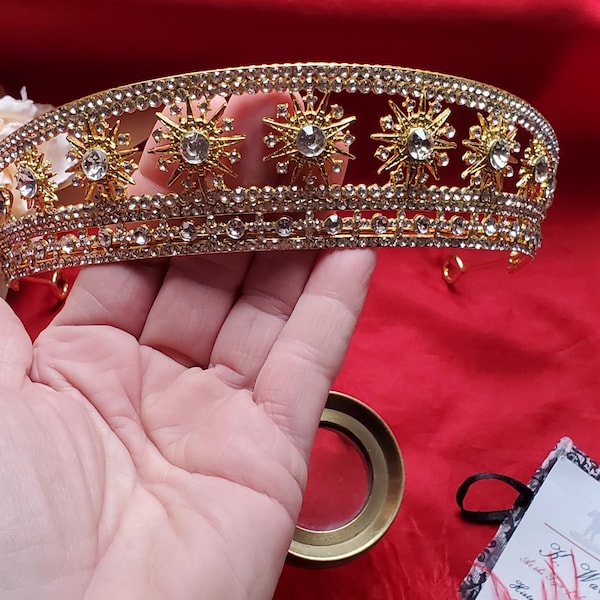 T-0101A - Tiara delle stelle, georgiana, corona della reggenza, tiara della principessa Giuseppina, diadema