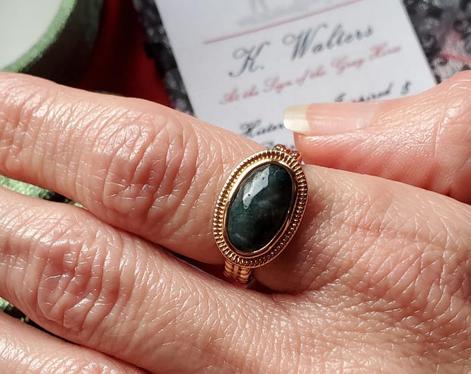 R-0078A - Bloodstone Ring - Ancient Roman Ring, Roman, Green