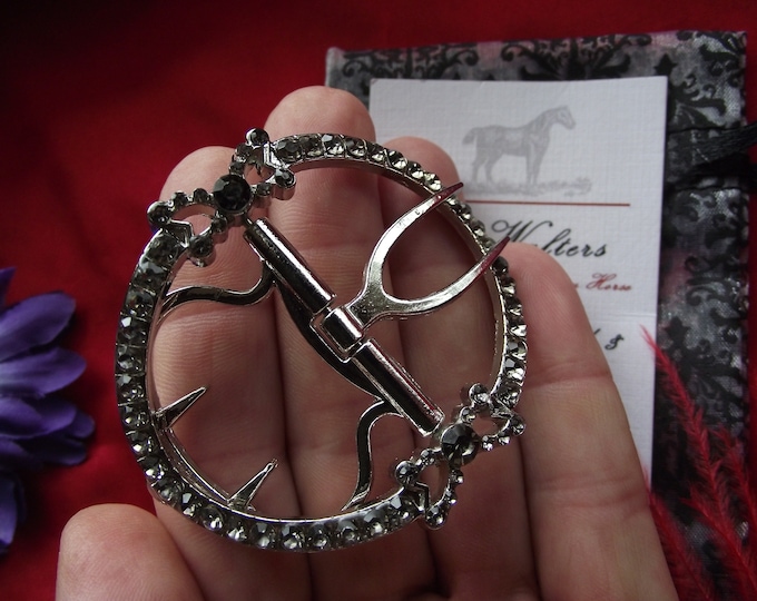 SB-0016BD - The Charlotte BLACK DIAMOND Paste 18th Century Reproduction Shoe Buckle-Georgian Buckle - Georgian Buckle Exclusive