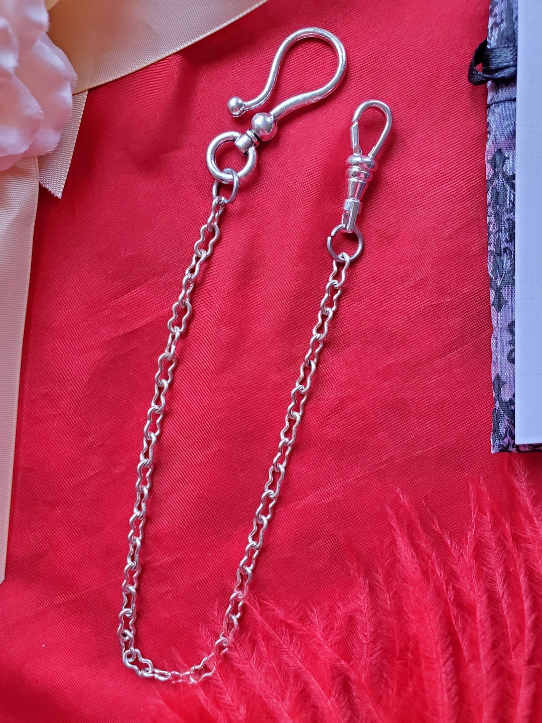 MWC0042 Vintage Watch Chain Reenactor Watch Chain Pocket Etsy