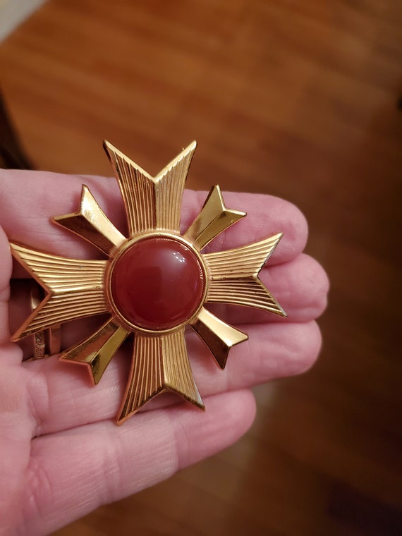 ビンテージブローチハスケル風　メーカー銘 BR-0016 M - セントジョージ スタイル ブローチ - ミリアム ハスケル