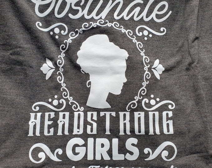 The Society of Obstinate Headstrong Girls Short-Sleeve T-Shirt, Jane Austen, Fun