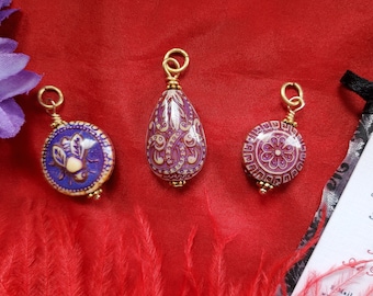PE-0025 - Mood Bead Bee, Flower, or Teardrop Pendant - Bees, Mood, Fun, Color, Change
