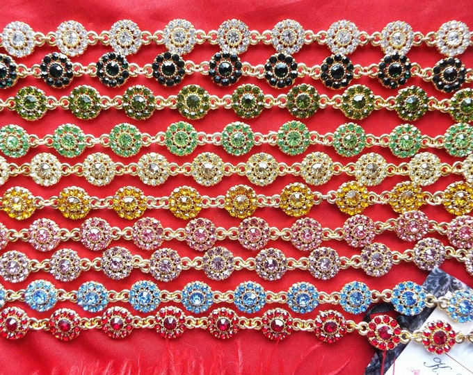 N-0107F - Crystal Cluster Necklace and Earrings- Regency Necklace, Forget Me Not Necklace, Georgian, Wedding Necklace