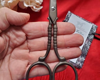 S-0010 - Bronze Twist Scissors - Needlework, Embroidery, Crewel, Quilting, Sewing, Cross Stitch, Sew