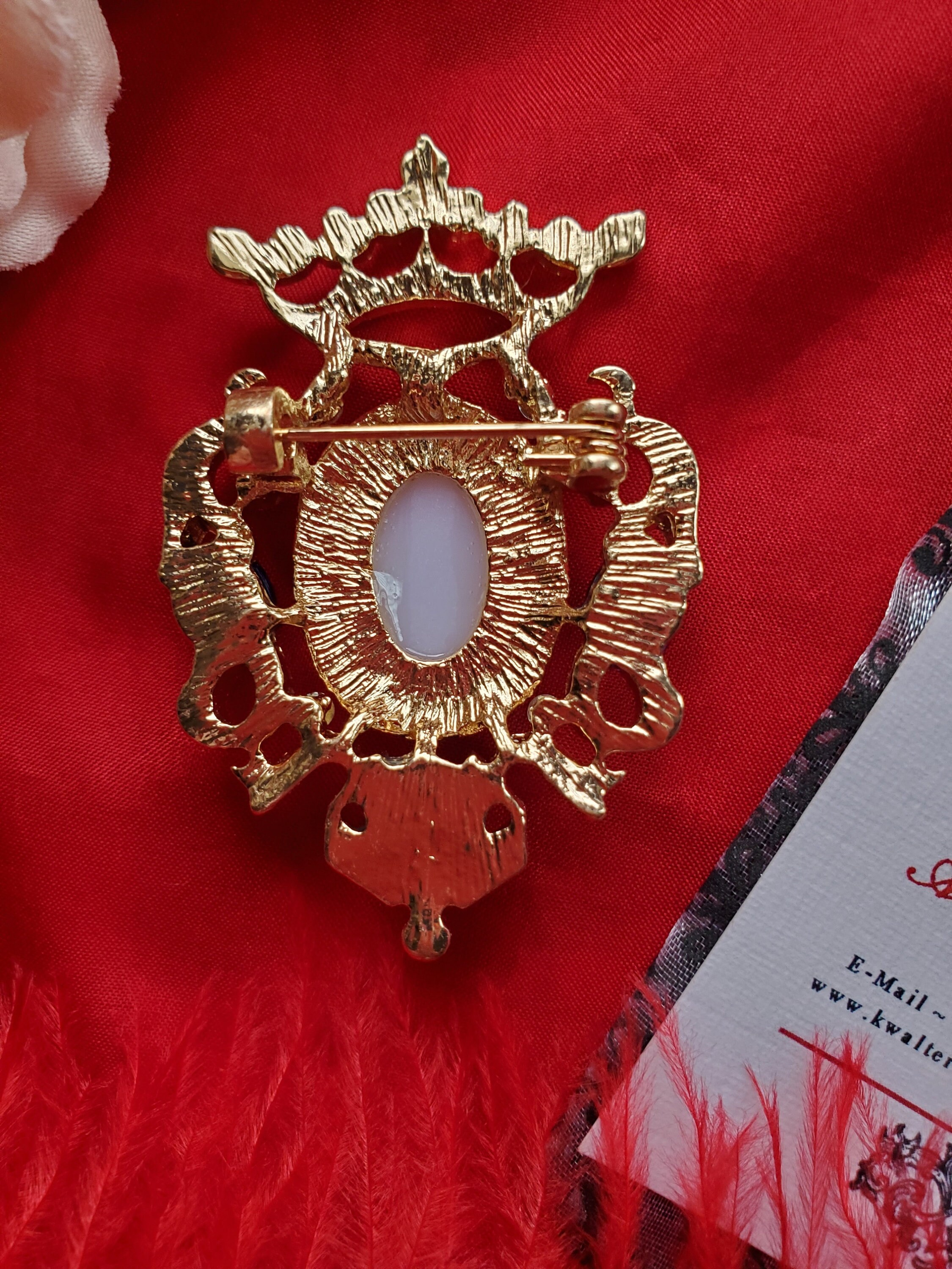 BR-0034 Crown Coat of Arms Style Brooch 18th Century - Etsy