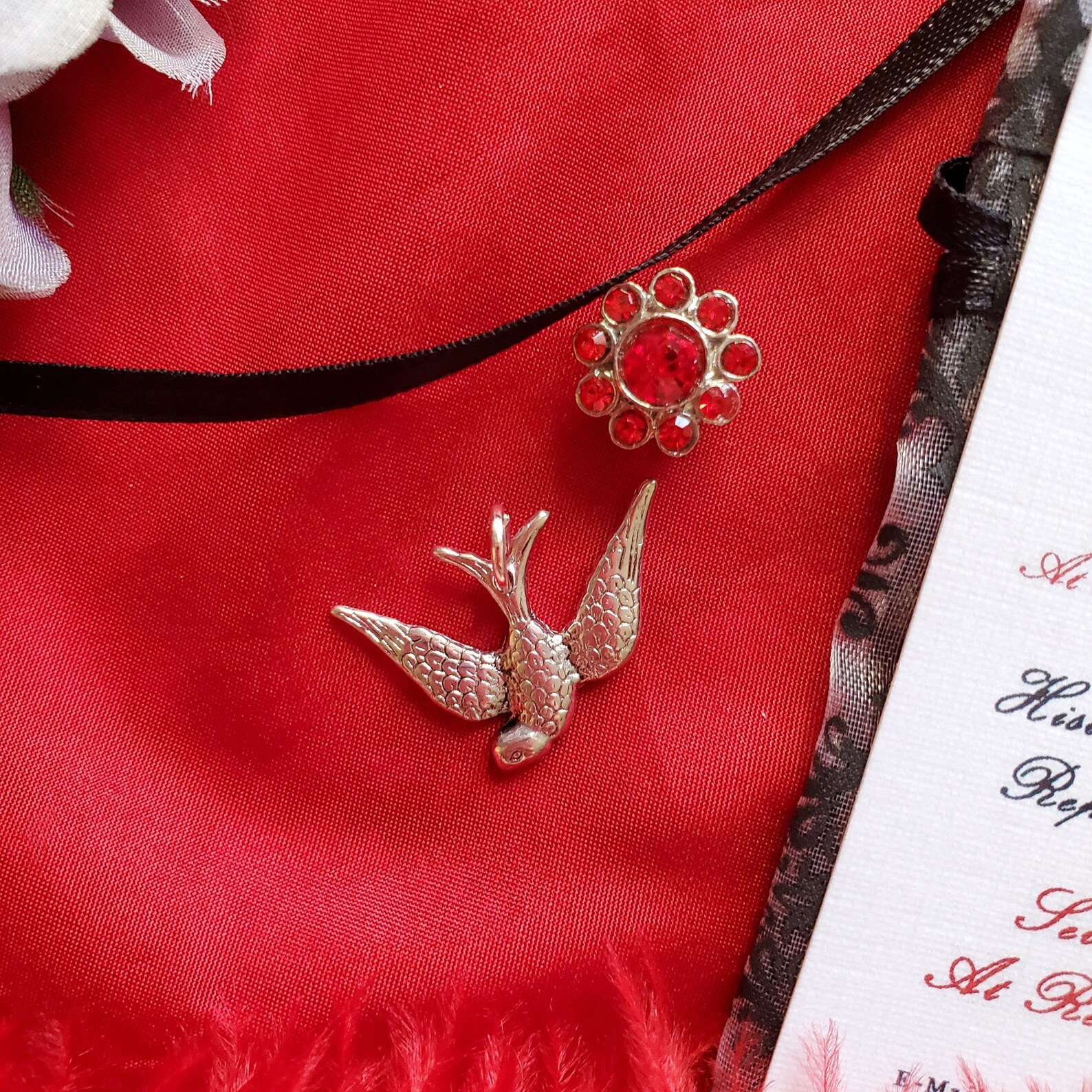 N-0136 - Georgian Maria Ribbon Necklace - Georgian Crystal - Georgian ...