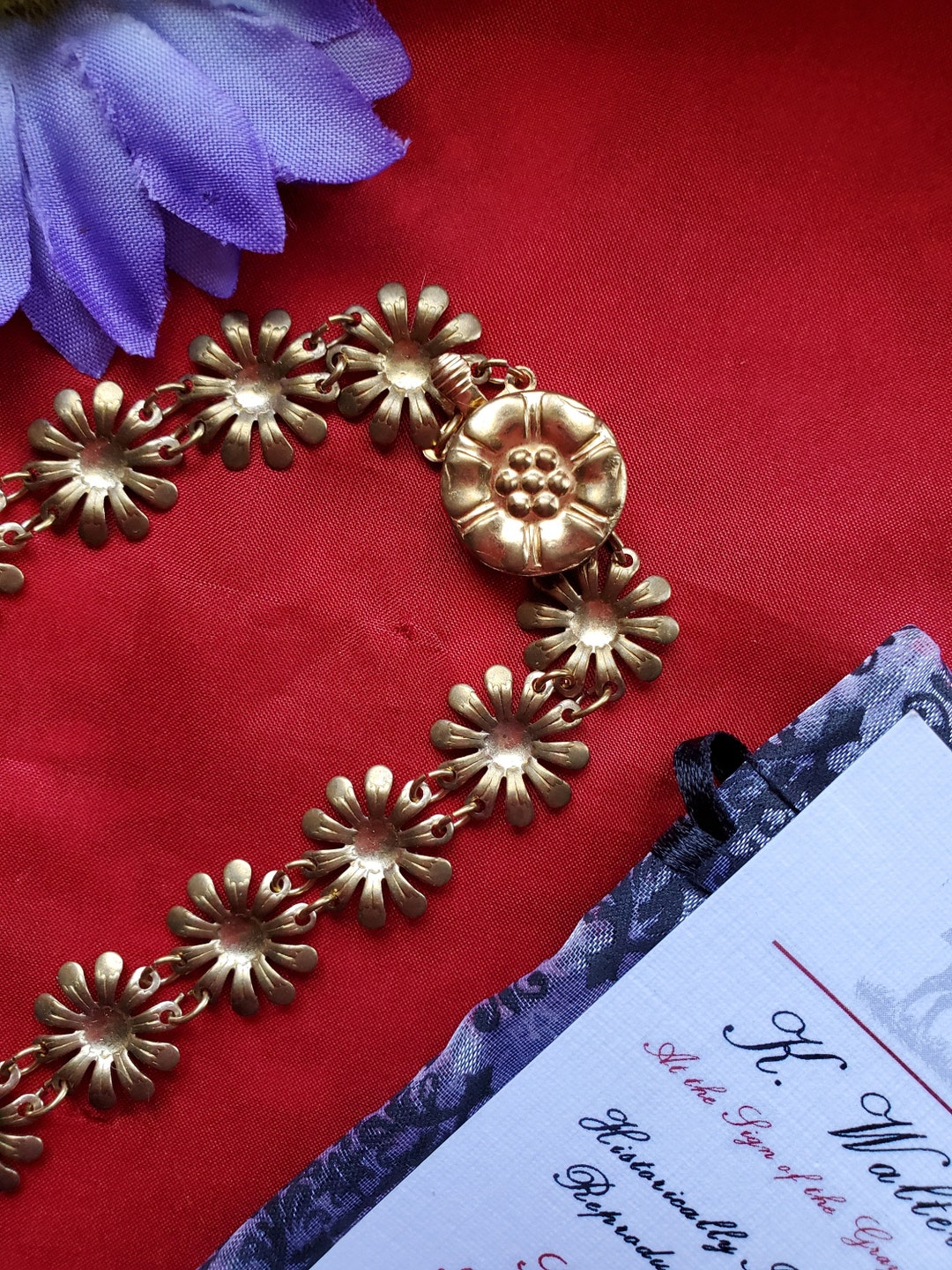 N-0163 Sunflower Brass Necklace