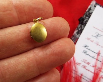 N-0037 - Vintage Tiny Oval, Round, or Flower Locket - Victorian Locket, Georgian Locket, Edwardian Locket, Memento Mori Locket, Doll Locket