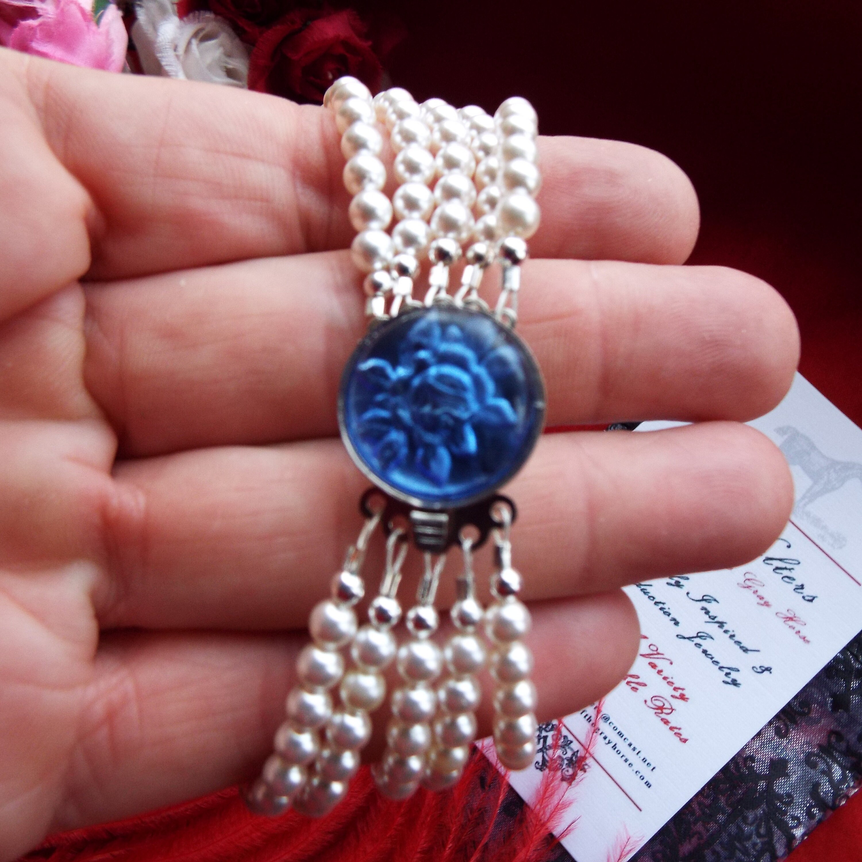 BR-0025 - Swarovski Crystal or Cultured Pearl Bracelet With