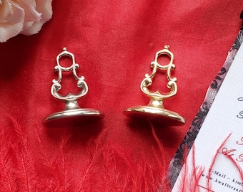 MWC-0025 - White or Yellow Bronze Watch Seal, Charm, Fob, Wax Seal