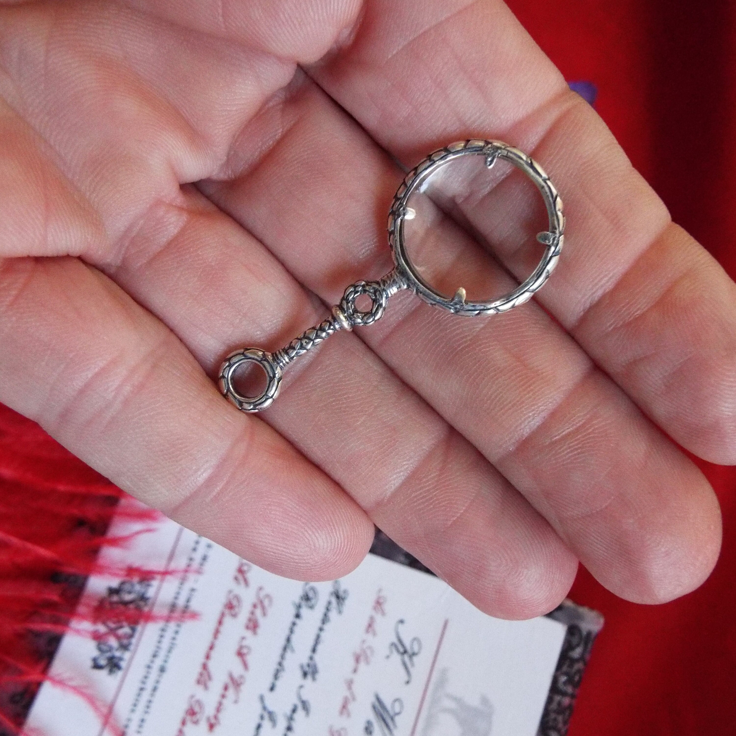 N0135S Sterling Silver Tiny Quizzing Glass Etsy