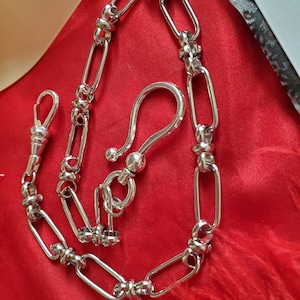 C-0002 - Vintage Style Watch Chain, Reenactor Watch Chain, Pocket Watch Chain, Watch Hook
