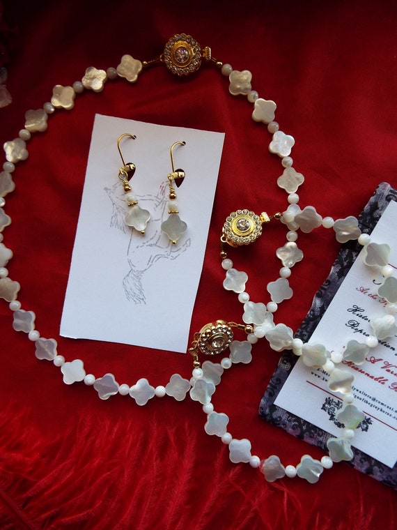 商品番号 N-0072 M - マザーオブパール クローバーネックレス