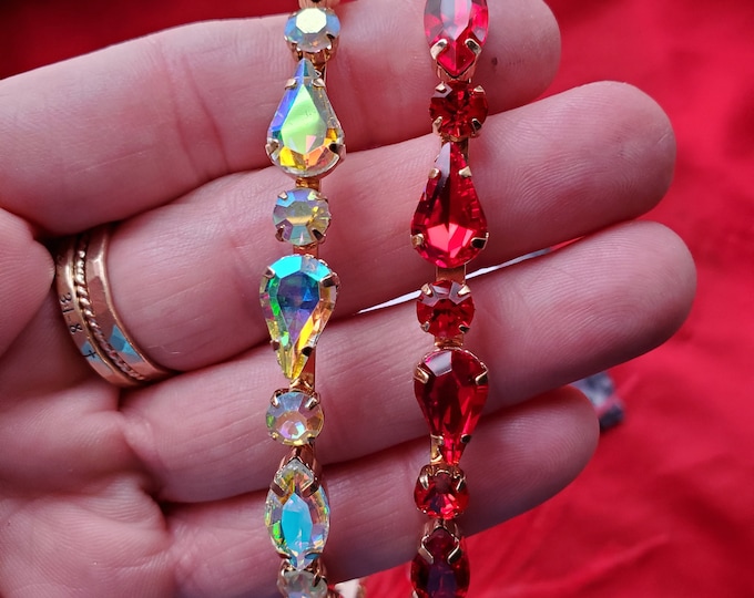 HA-0054A - Rhinestone Regency Headband, Regency Coronet, Princess Josephine Tiara, Downton Abbey Inspired, Rainbow Headband