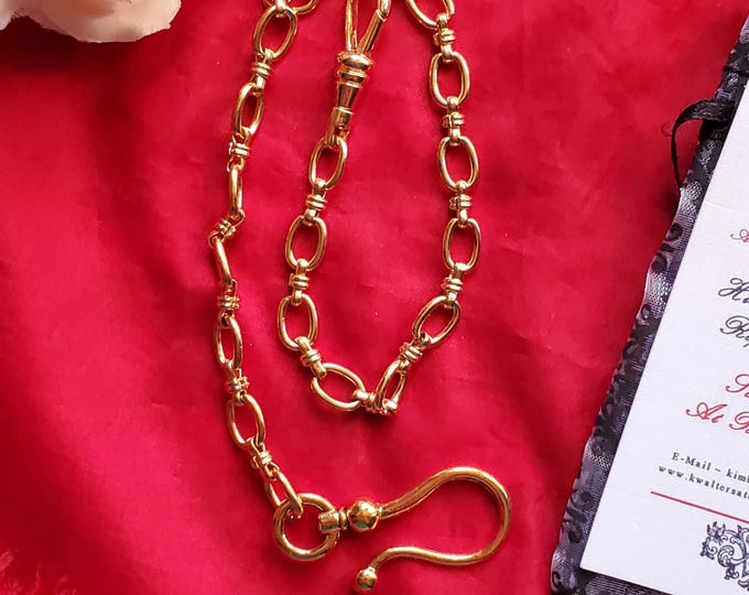 C-0027 - Vintage Style Watch Chain, Pocket Watch