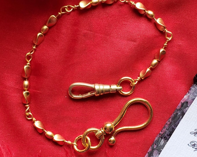 WC-0001 - Vintage Watch Chain, Reenactor Watch Chain, Pocket Watch Chain