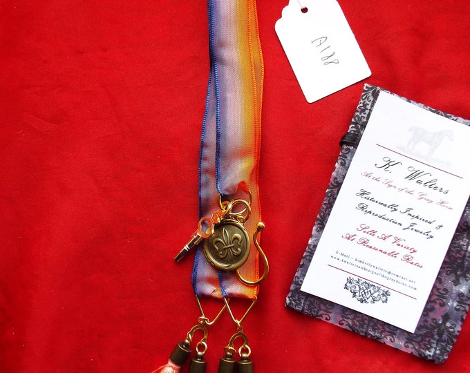 MWC-0027 - A Style Georgian Watch Strings, Watch Fobs, Watch Chains, Pocket Watch Chains, Regency Watch Chain