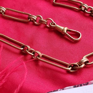 C-0008 - Vintage Style Watch Chain, Reenactor Watch Chain, Pocket Watch Chain, Watch Hook