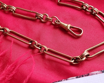 C-0008 - Vintage Style Watch Chain, Reenactor Watch Chain, Pocket Watch Chain, Watch Hook