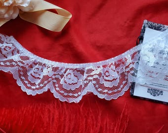 L-0001 - Lace Trim - Flounces, Ruffles, Frill, Peplum, Sleeve Ruffle, Engageantes, Engageants, Scallop, Floral Lace